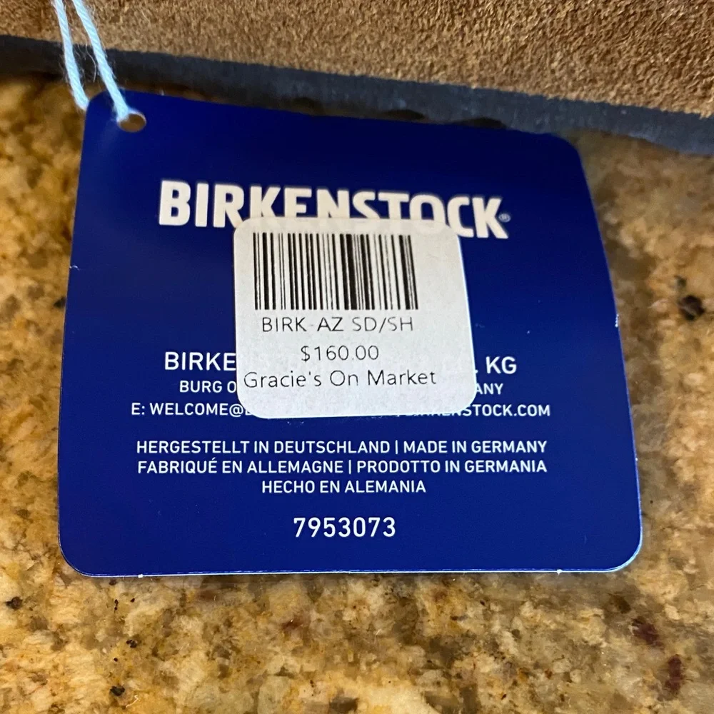 Birkenstock Tan and Cream Shearling Sandals - Picture 2 of 4